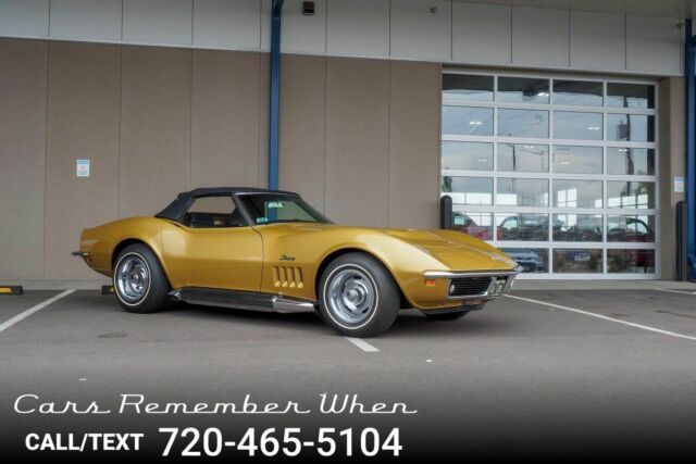 1969 Gold Chevrolet Corvette Convertible