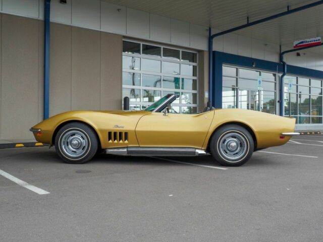 1969 Gold Chevrolet Corvette Convertible