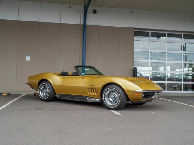 1969 Gold Chevrolet Corvette Convertible
