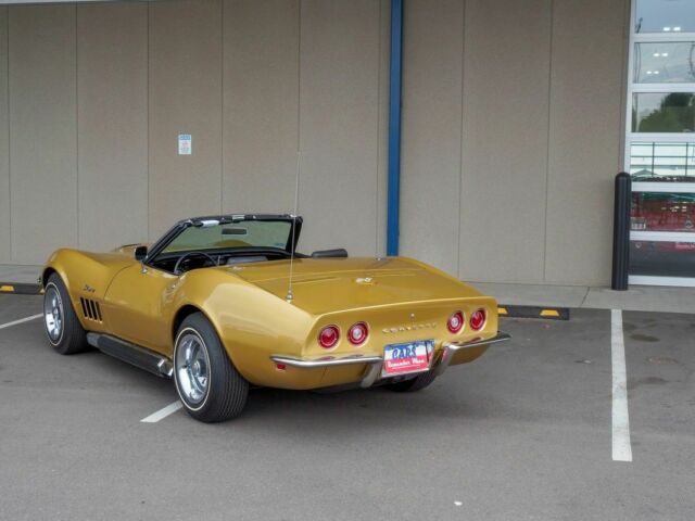 1969 Gold Chevrolet Corvette Convertible