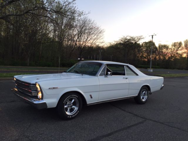 1966 White Ford Galaxie Coupe