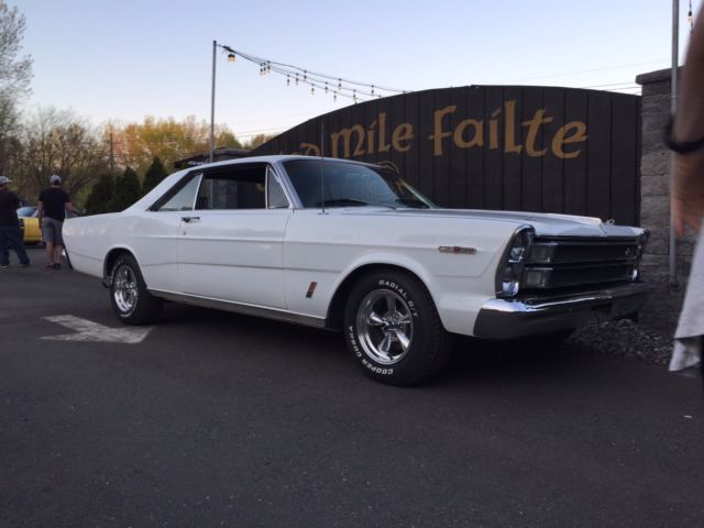 1966 White Ford Galaxie Coupe