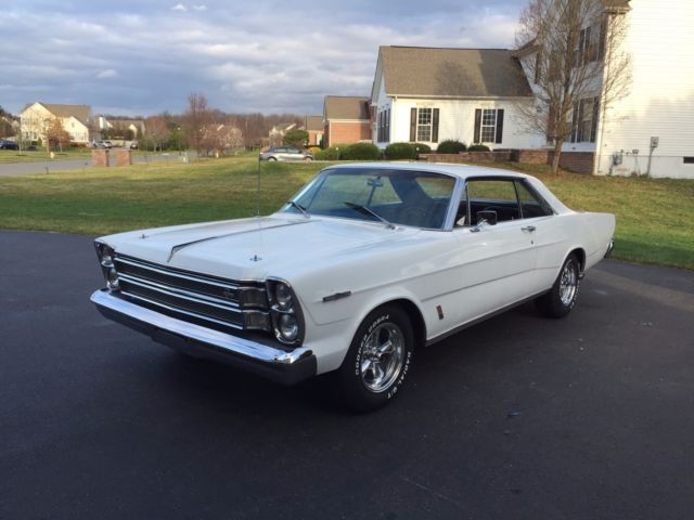 1966 White Ford Galaxie Coupe