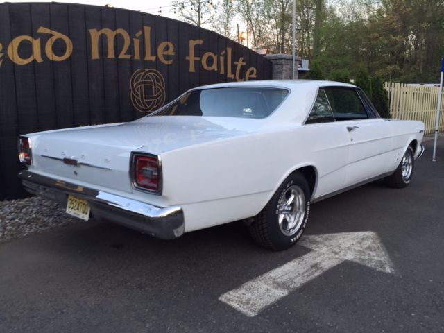 1966 White Ford Galaxie Coupe