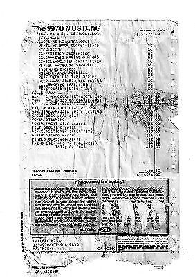 1970 Yellow Ford Mustang Fastback