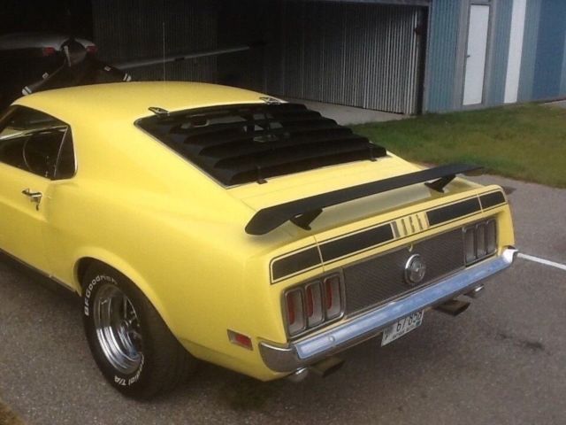 1970 Yellow Ford Mustang Fastback