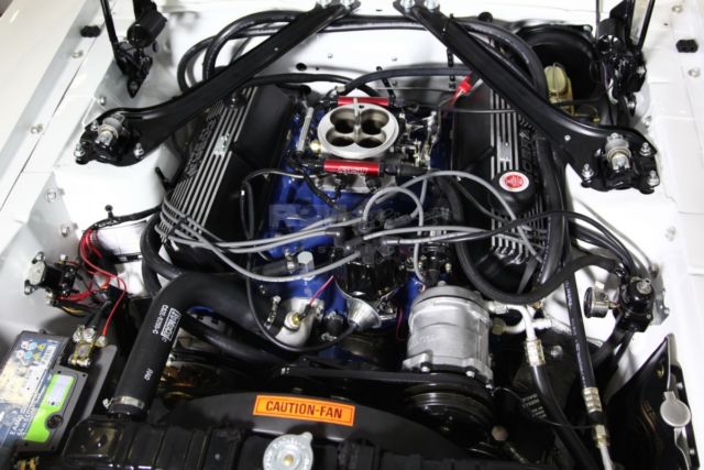 1968 Porsche White Ford Mustang Convertible