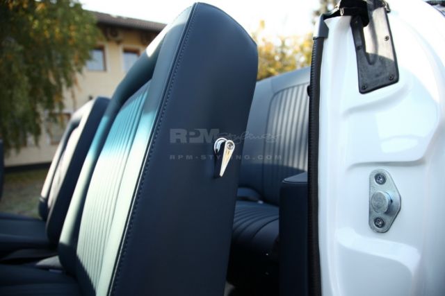 1968 Porsche White Ford Mustang Convertible