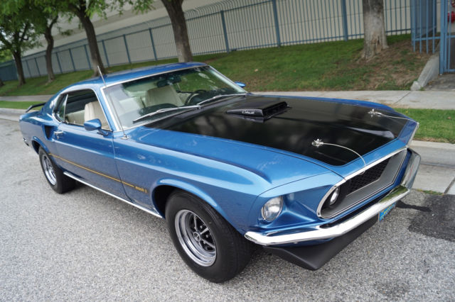 1969 Blue Ford Mustang Coupe