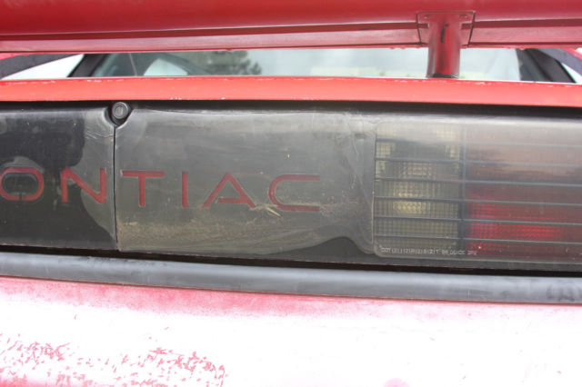 1986 Red Pontiac Fiero Fastback