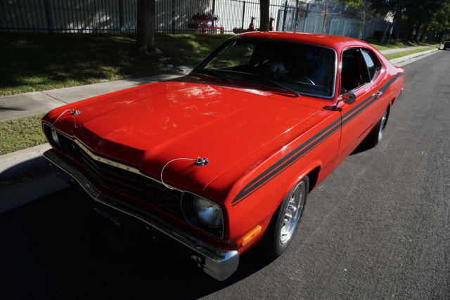 1973 Red Plymouth Valiant Duster Custom Coupe