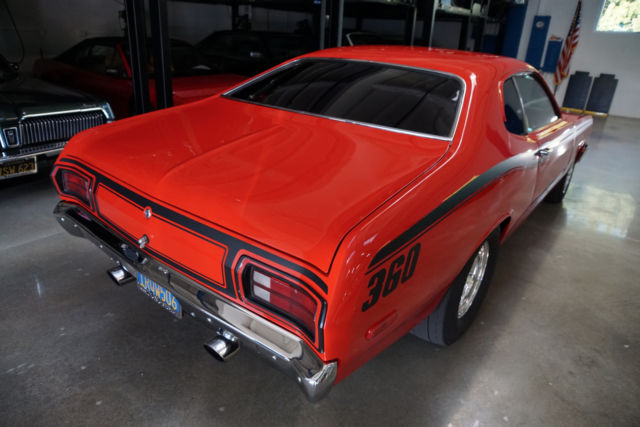 1973 Red Plymouth Valiant Duster Custom Coupe