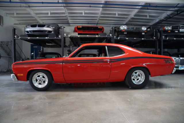 1973 Red Plymouth Valiant Duster Custom Coupe