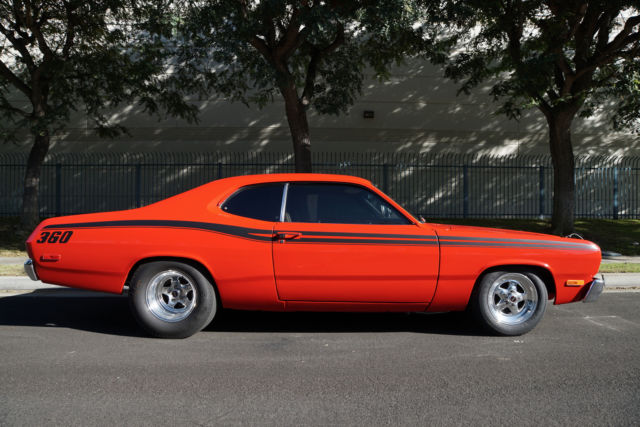 1973 Red Plymouth Valiant Duster Custom Coupe