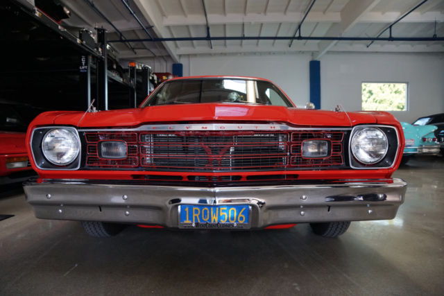 1973 Red Plymouth Valiant Duster Custom Coupe