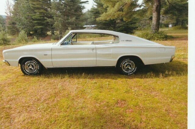 1966 White Dodge Charger Fastback
