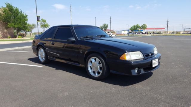 1993 Black Ford Mustang Hatchback
