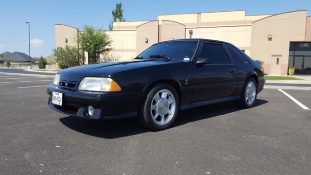 1993 Black Ford Mustang Hatchback