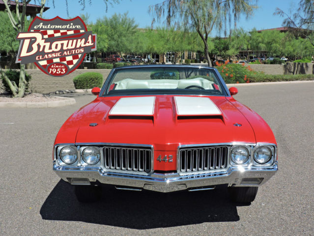 1970 Red Oldsmobile 442 Convertible