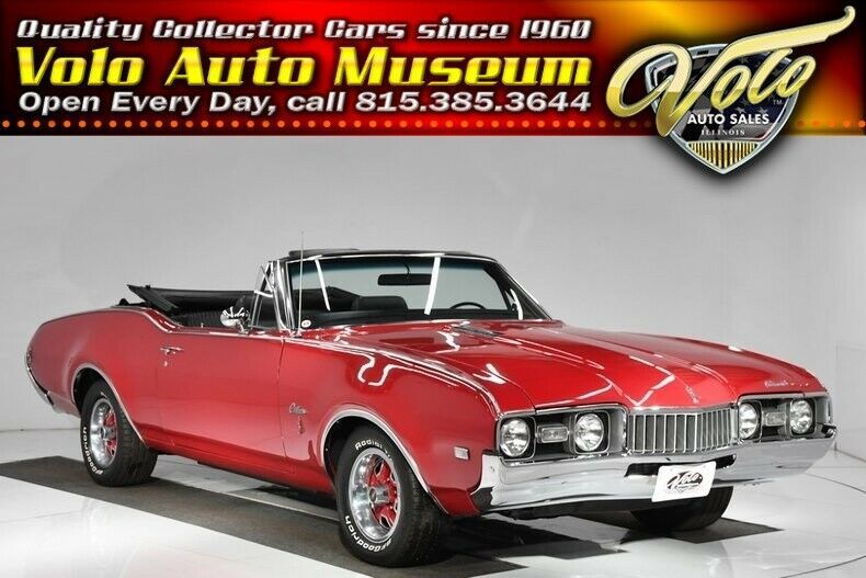 1968 Red Oldsmobile Cutlass Convertible