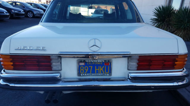 1973 White Mercedes-Benz 400-Series Sedan