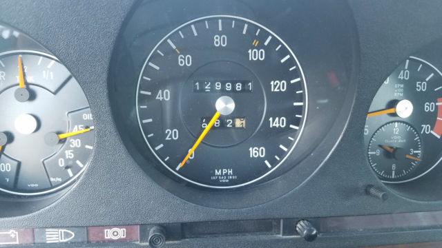 1973 White Mercedes-Benz 400-Series Sedan