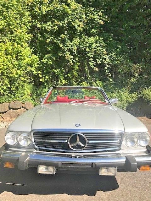 1976 Silver Mercedes-Benz SL-Class Convertible