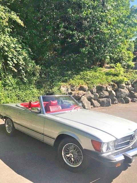 1976 Silver Mercedes-Benz SL-Class Convertible
