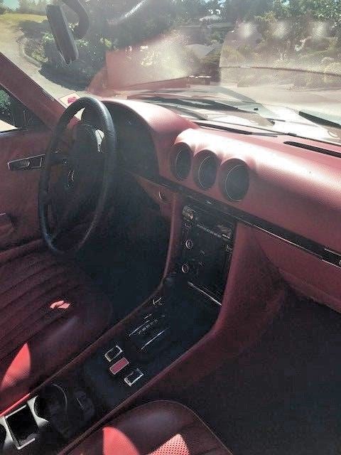 1976 Silver Mercedes-Benz SL-Class Convertible