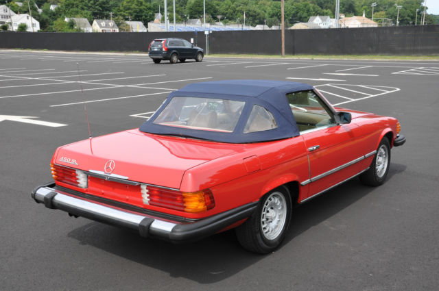 1976 Red Mercedes-Benz SL-Class Convertible