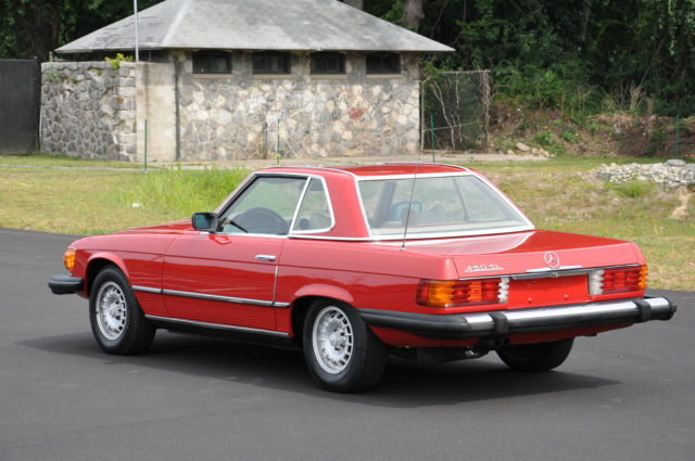 1976 Red Mercedes-Benz SL-Class Convertible