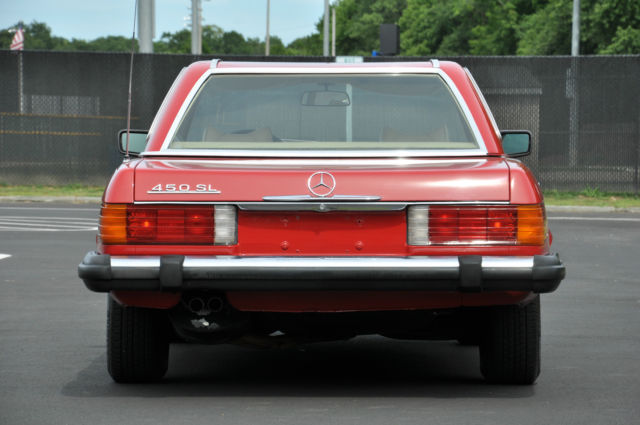 1976 Red Mercedes-Benz SL-Class Convertible