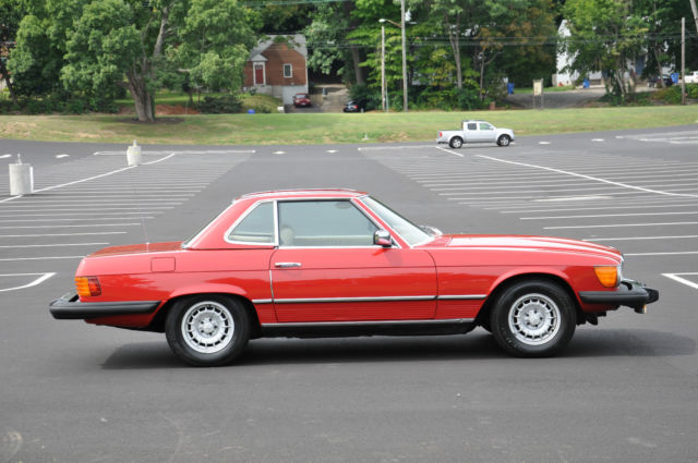 1976 Red Mercedes-Benz SL-Class Convertible