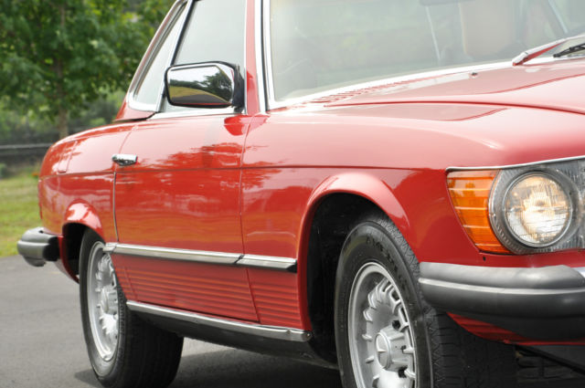 1976 Red Mercedes-Benz SL-Class Convertible