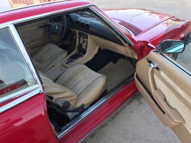 1975 Red Mercedes-Benz SL-Class Coupe