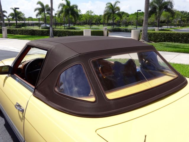 1976 Yellow Mercedes-Benz SL-Class Convertible