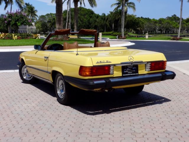 1976 Yellow Mercedes-Benz SL-Class Convertible