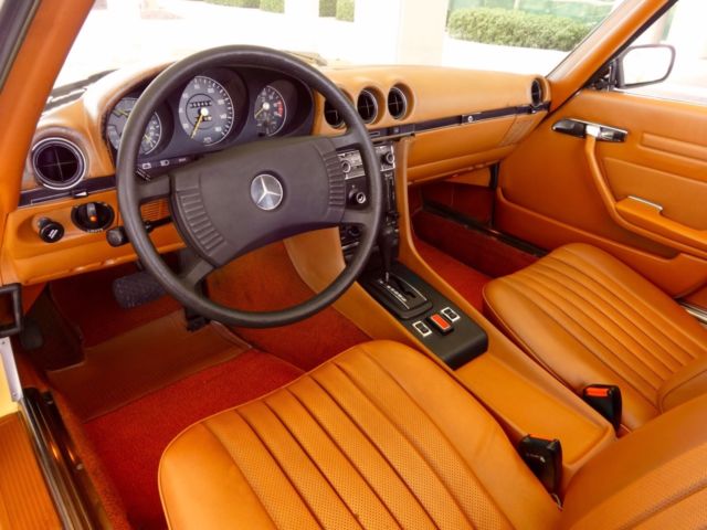 1976 Yellow Mercedes-Benz SL-Class Convertible