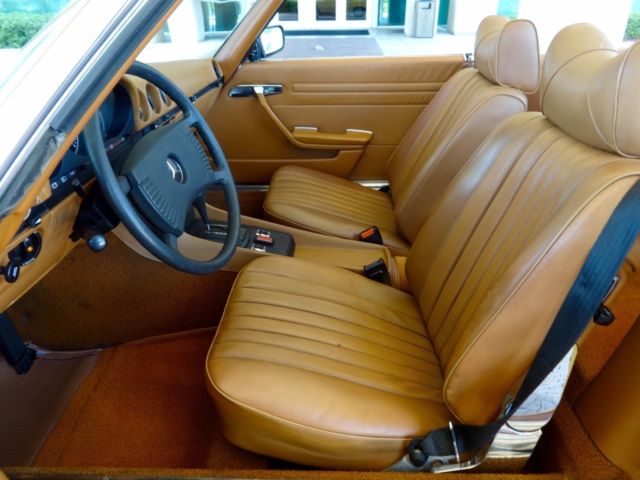 1976 Yellow Mercedes-Benz SL-Class Convertible