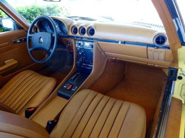 1976 Yellow Mercedes-Benz SL-Class Convertible