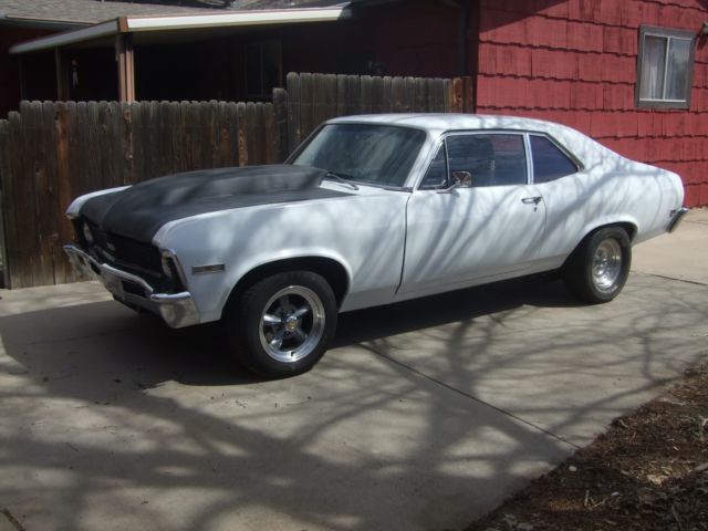 1969 White Chevrolet Nova Coupe