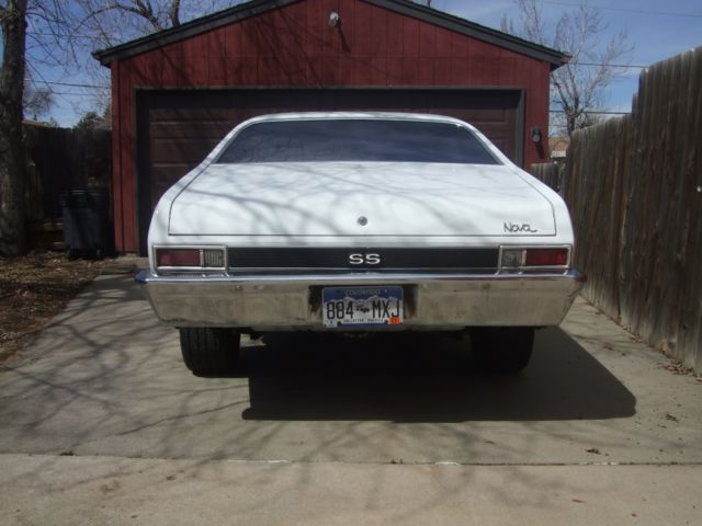 1969 White Chevrolet Nova Coupe
