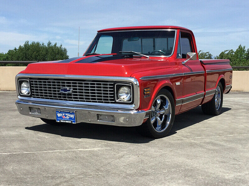 1971 Red Chevrolet C-10 Standard Cab Pickup