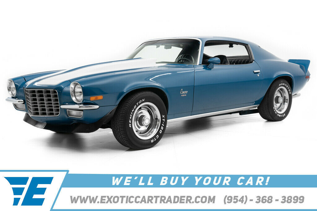 1972 Blue Chevrolet Camaro Coupe