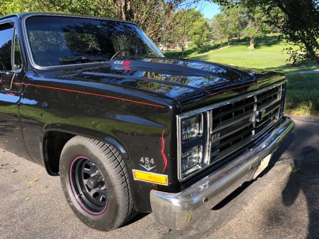 1986 Black Chevrolet C-10 Standard Cab Pickup