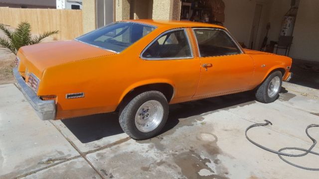 1975 Orange Chevrolet Nova Coupe