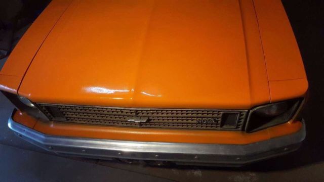 1975 Orange Chevrolet Nova Coupe