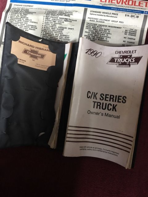 1990 Black Chevrolet Other Pickups Standard Cab Pickup