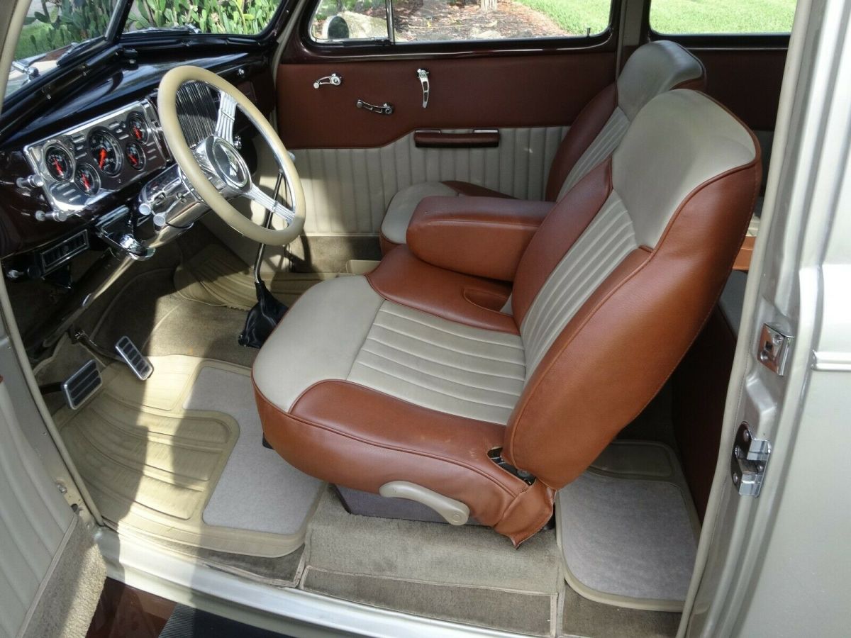 1940 Champagne and Brown Chevrolet Master Deluxe 2 Door Sedan