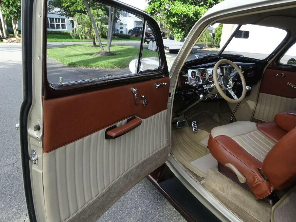 1940 Champagne and Brown Chevrolet Master Deluxe 2 Door Sedan